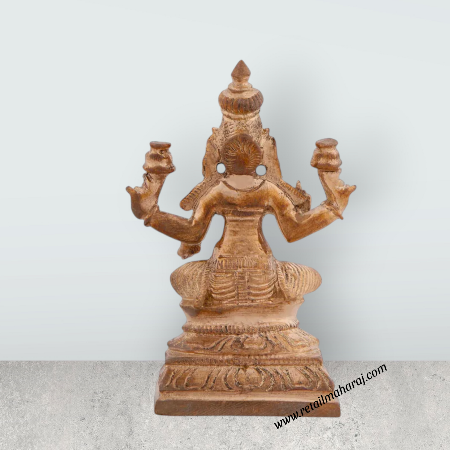 Laxmi Murti - 2.5 Inches | Panchaloha Idol/ Laxmi Idol for Pooja/ 140 Gms Approx - Retail Maharaj
