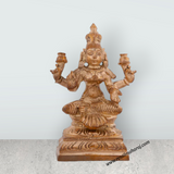 Laxmi Murti - 2.5 Inches | Panchaloha Idol/ Laxmi Idol for Pooja/ 140 Gms Approx - Retail Maharaj