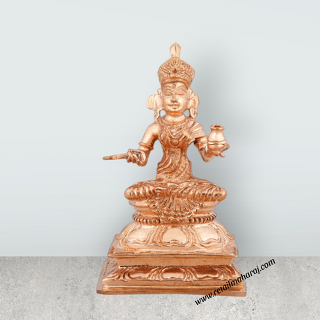 Annapuran Devi Murti - 3.5 x 2 Inches | Panchaloha Statue/ Annapurna Murti for Home/ 170 Gms Approx - Retail Maharaj