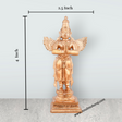 Garudan Statue - 4 x 2.5 Inches | Panchaloha Statue/ Standing Garuda Idol/ Garuda Murti for Pooja/ 225 Gms - Retail Maharaj