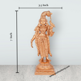 Goda Devi - 7 x 3.5 Inches | Panchaloha Statue/ Standing Andal Statue for Pooja/ 635 Gms Approx - Retail Maharaj