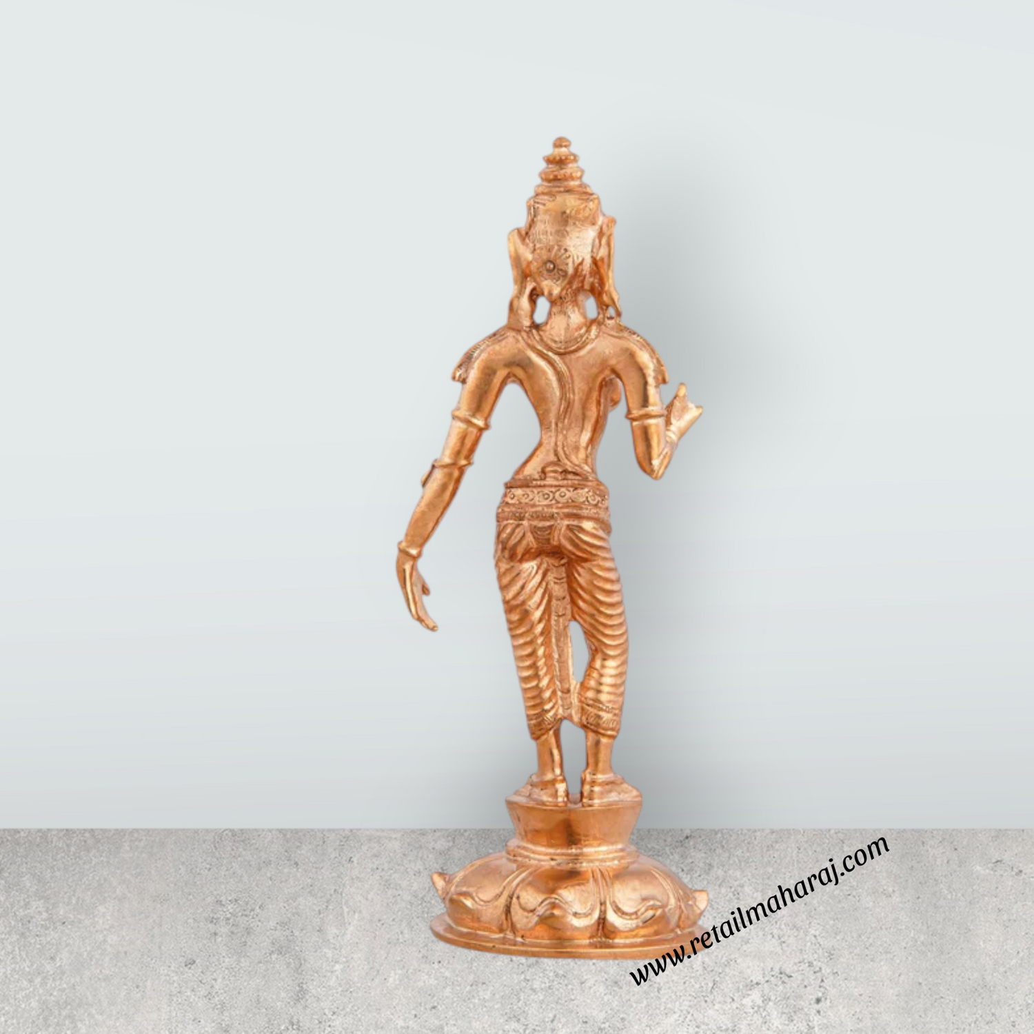 Sivagami Murti - 5 x 1.75 Inches | Shivagami Statue/ Panchaloha Statue/ Paravati Idol for Pooja - Retail Maharaj