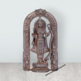 Ayothi Ramar With Arch Murti – 4.5 x 2.75 Inches Copper Idol / Ayodhya Rama Statue for Pooja - Retail Maharaj