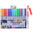 BRUSTRO Fluid Acrylic Brush Pen Set of 14 - Retail Maharaj