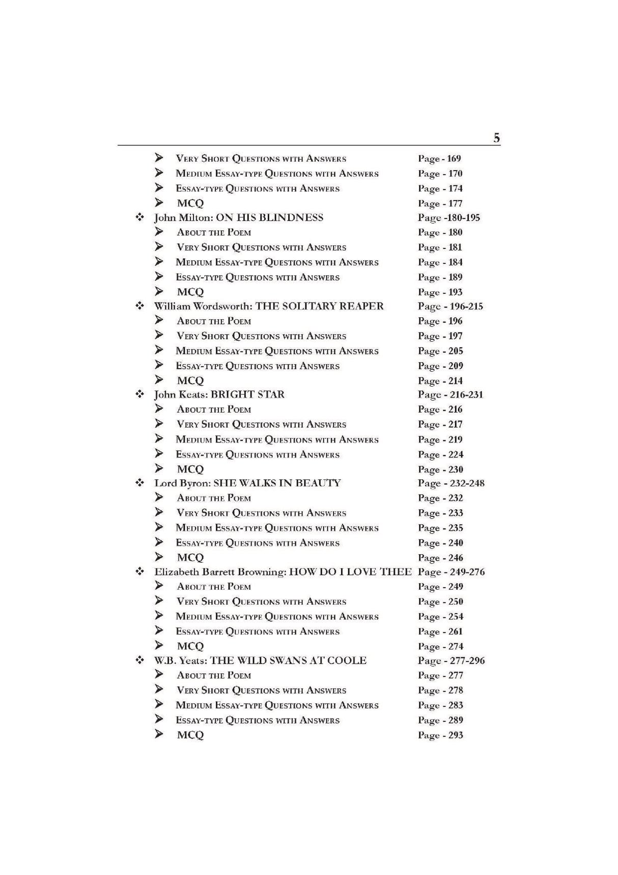A MODEL QUE. & ANS. FOR IND. TO SELECTED POETRY & PROSE (ENGL1011), SEM-1, B.U. (English Version) - Retail Maharaj