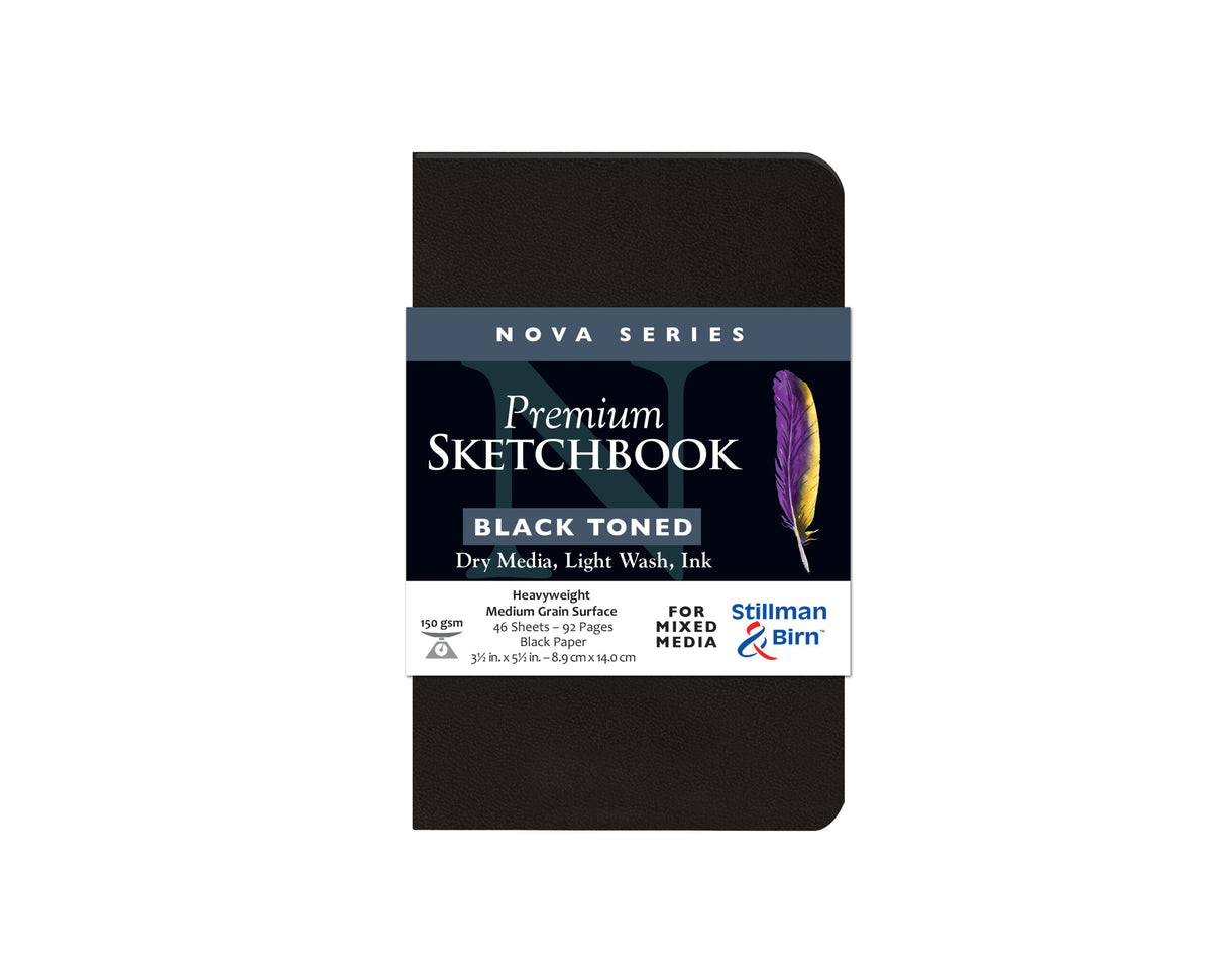 Stillman and Birn Black Nova Series Sketchbook for Mixed Media and Ink - Retail Maharaj