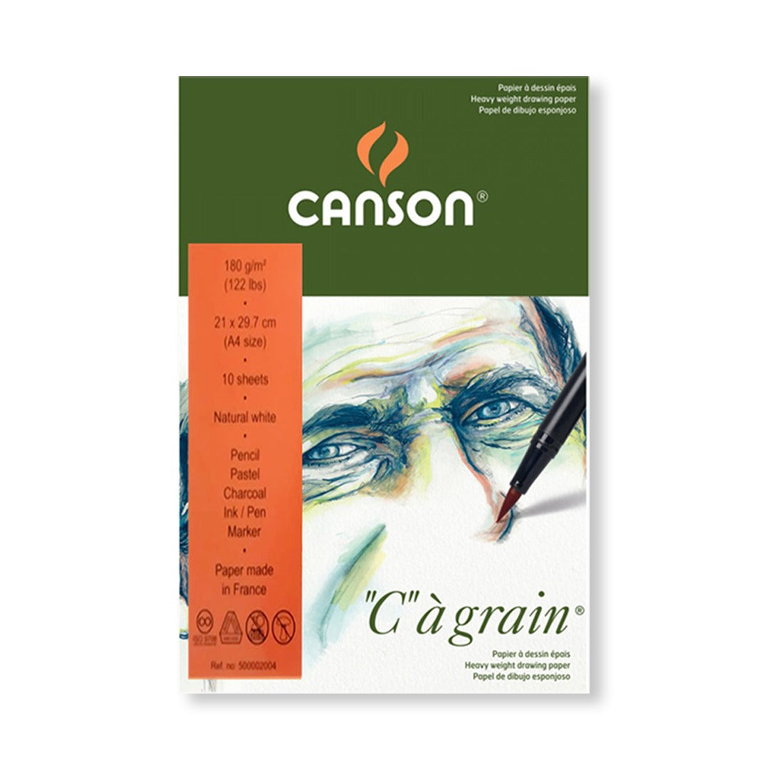 Canson Cagrain Light Grain Drawing Paper Cut Pack 180 GSM Open Stock - Retail Maharaj