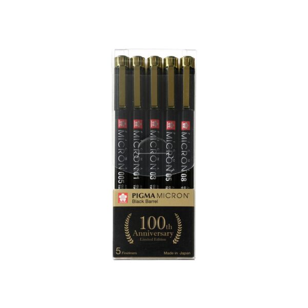 Sakura Pigma Micron 100th Anniversary Limited Edition Pen Set - Retail Maharaj