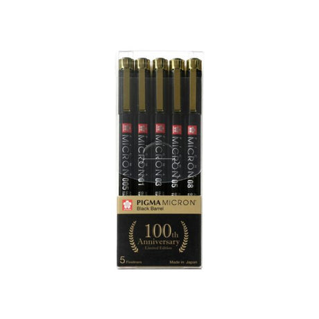 Sakura Pigma Micron 100th Anniversary Limited Edition Pen Set - Retail Maharaj
