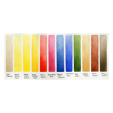 Daniel Smith 12 Color Hand Poured Watercolor Half Pan Set with Metal Box - Retail Maharaj
