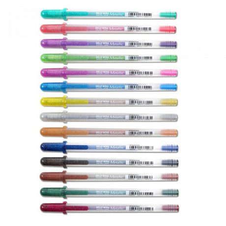Sakura Gelly Roll Metallic Gel Pens Set of 12 Colors - Retail Maharaj