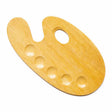 Retail Maharaj Wooden Palette Medium 14.5x7.5 Inches - Retail Maharaj