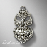 Metal Feng Shui Vastu Nazar Battu Wall Hanging with Naag Ganesha Suraksha Kawach Mask for Evil Eye Protection (Glossy Finish, Metal, Made in India)