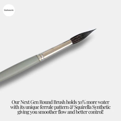 Retail Maharaj Round Brush Set of 7 Squirrel Synthetic - Retail Maharaj
