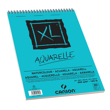 Canson XL Watercolour Spiral Sketchbook Cold Press 300 GSM Paper - Retail Maharaj