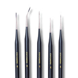 Stationerie Angled Ultramini Detailer Brush Set of 5 - Retail Maharaj
