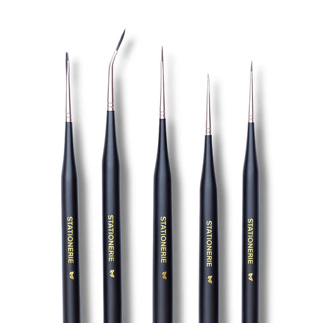 Stationerie Angled Ultramini Detailer Brush Set of 5 - Retail Maharaj