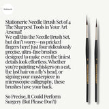 Stationerie Extended Needle Point Liner Brush Set of 4 - Retail Maharaj