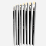 Retail Maharaj Filbert Chungking Hog Brush Set Of 8, Long Handle 11'' - Retail Maharaj