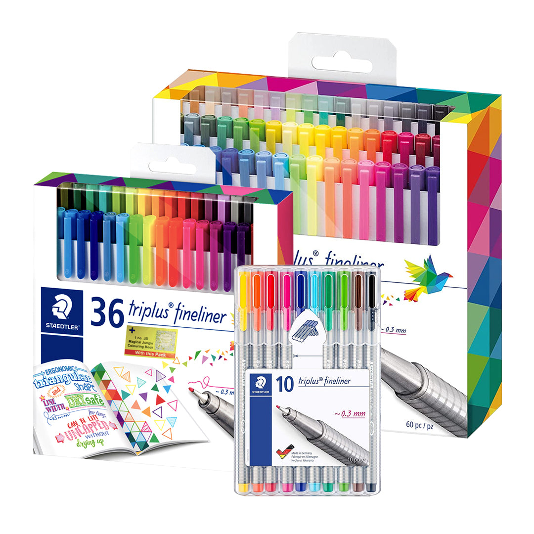 Staedtler Triplus Fineliner Colour Pen Sets Needle Tip - Retail Maharaj