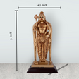 Murugan Statue - 9 x 4.5 Inches | Resin Standing Kartikeya Statue for Pooja - Retail Maharaj