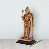 Murugan Statue - 9 x 4.5 Inches | Resin Standing Kartikeya Statue for Pooja - Retail Maharaj