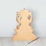 Laxmi Murti - 4.5 x 3.5 Inches | Gold Polish Laxmi Statue/ Resin Idol for Pooja - Retail Maharaj