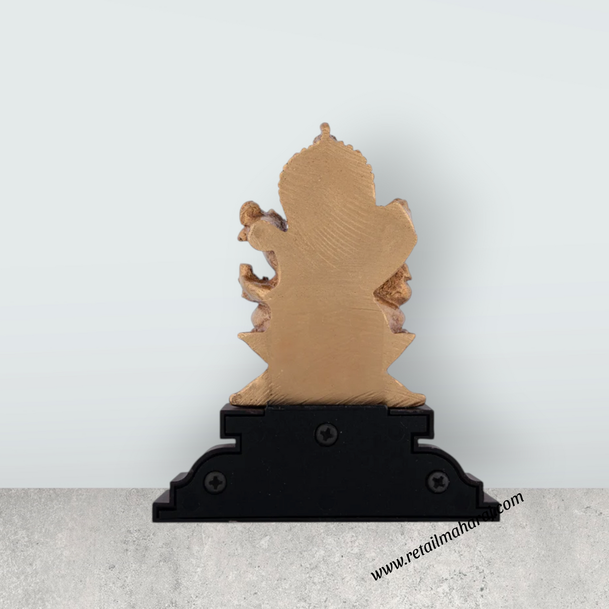 Saraswati Murti Sitting On Lotus Flower - 4 x 3.25 Inches | Resin Statue/ Saraswathy Idol With Base for Pooja - Retail Maharaj