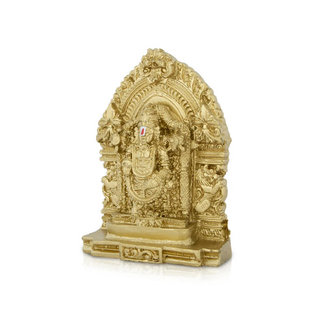 Balaji Murti With Arch - 4.5 x 3.25 Inches | Balaji Idol/ Resin Statue/ Venkateswara Swamy Idol for Pooja - Retail Maharaj