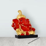 Ganesh Murti Sitting On Base - 3.5 x 2.5 Inches | Resin Statue / Ganpati Murti For Pooja Room & Gifting - Retail Maharaj