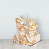 Lord Shiva Family Murti - 10 x 9 Inches | Painting Marble Idol/ Shivan Family Idol / Shiva Family Statue for Pooja - Retail Maharaj