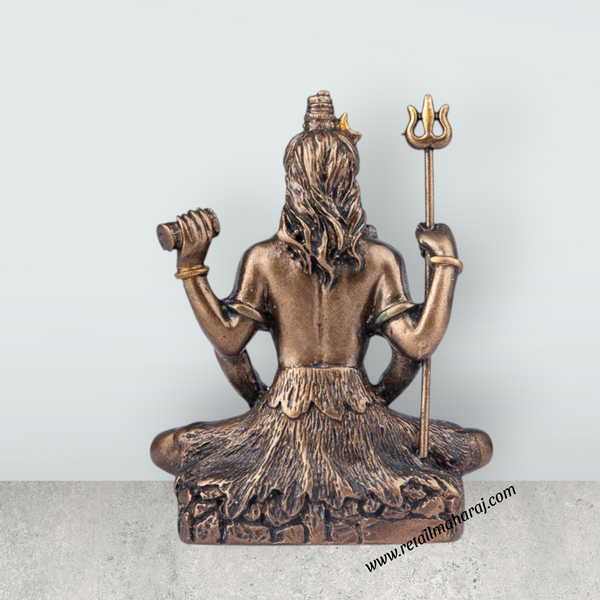 Shivan Statue - 3 x 2.5 Inches | Resin Statue/ Shiv Murti/ Shivan Idol for Pooja - Retail Maharaj
