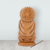 Buddha Statue - 4 x 2 Inches | Buddha Murti/ Buddha Idol/ Wooden Statue for Home/ 60 Gms - Retail Maharaj