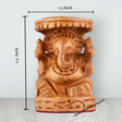 Chatter Ganesh Murti - 2.5 x 1.5 Inches | Wooden Statue/ Ganapati Idol/ Vinayagar Statue for Home Decor - Retail Maharaj