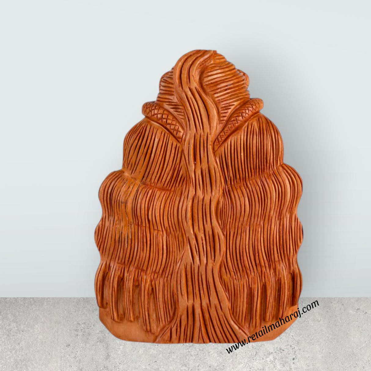 Shiva Bust Statue - 5 x 3.5 Inches | Wooden Statue/ Shiv Murti/ Shivan Idol for Pooja - Retail Maharaj
