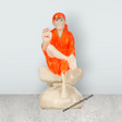 Saibaba Statue - 4 x 2 Inches | Sai Baba Vigraham/ Marble Murti/ Saibaba Idol for Pooja - Retail Maharaj