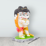 Ram Hanuman Statue - 14 x 10.5 Inches | Marble Dust Murti/ Ram Hanuman Murti for Pooja - Retail Maharaj