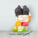 Ram Hanuman Statue - 14 x 10.5 Inches | Marble Dust Murti/ Ram Hanuman Murti for Pooja - Retail Maharaj