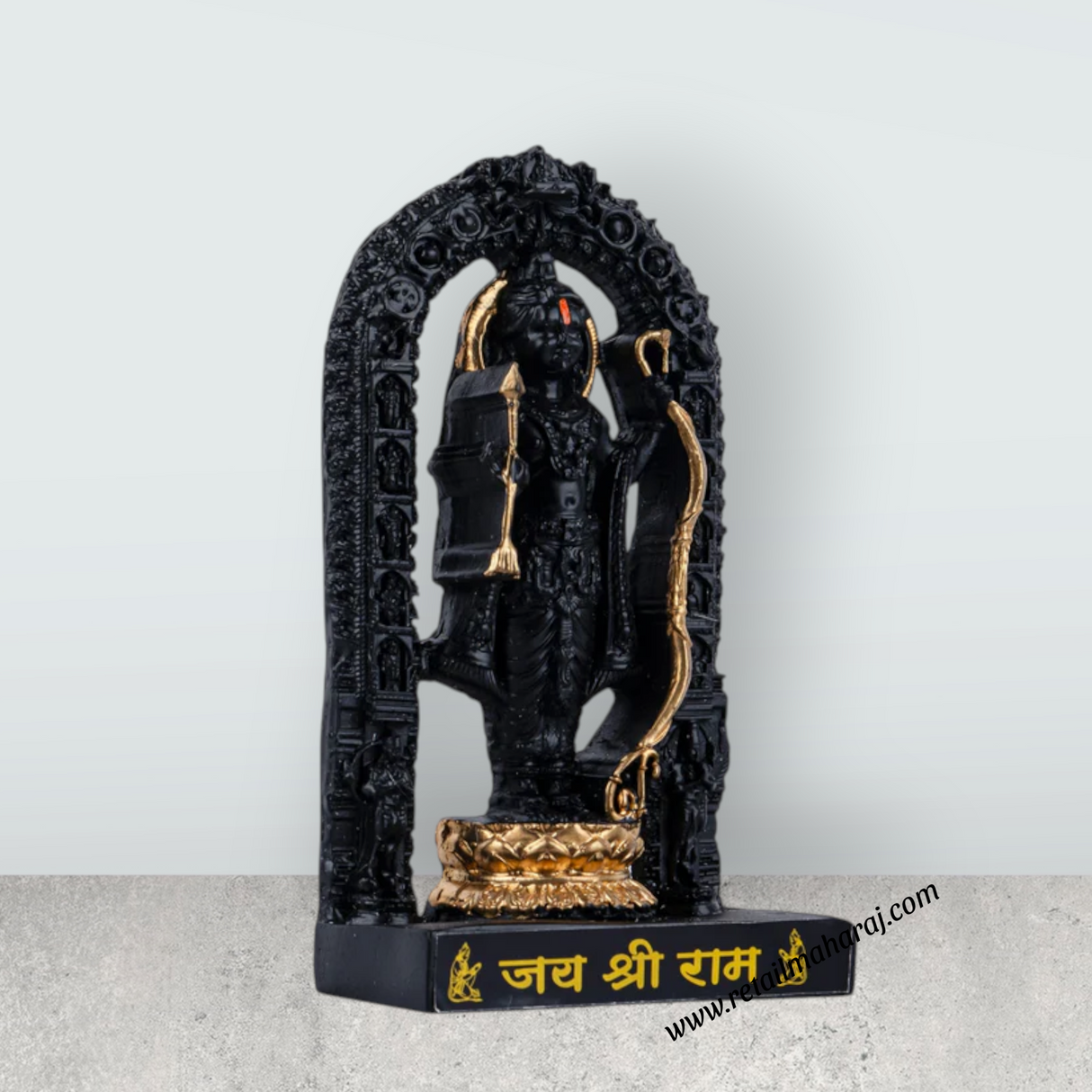 Karumariamman Statue - 3 x 2 Inches | Sitting Karumariamman Idol/ Gold Polish Resin Statue for Pooja - Retail Maharaj