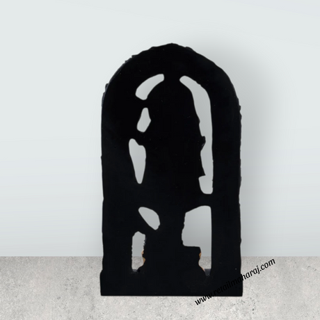 Ayodhya Rama Idol - 6.5 x 3.5 Inches | Poly Resin Statue/ Black Polish Ayodhya Ramar Statue for Pooja - Retail Maharaj