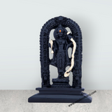 Ayodhya Rama Idol - 4.5 x 3 Inches | Poly Resin Statue/ Black Ayodhya Ramar Statue for Pooja - Retail Maharaj