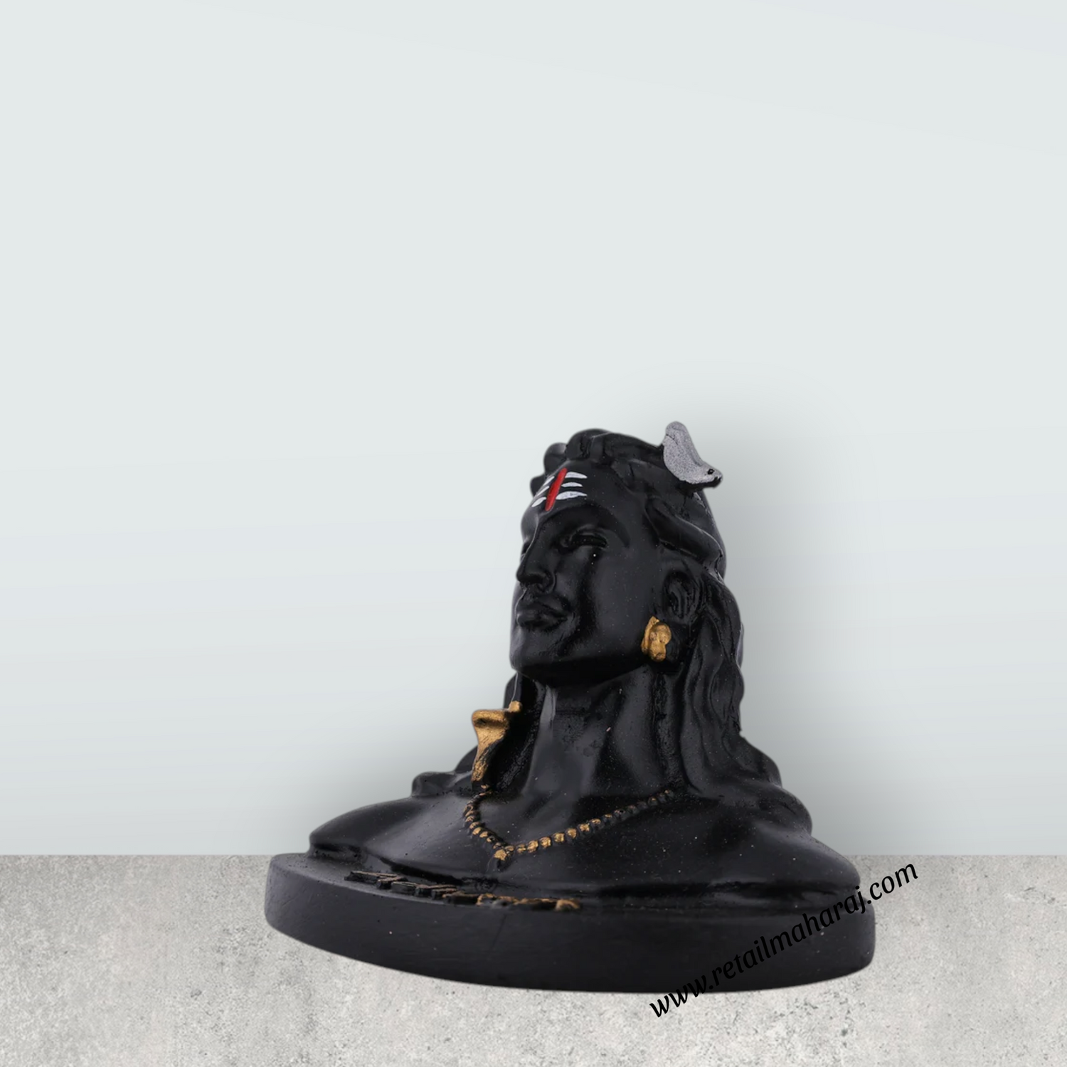 Adiyogi Shiva Statue - 3 x 3.5 Inches | Adiyogi Statue / Resin Statue / Adiyogi Murti For Home Decor - Retail Maharaj