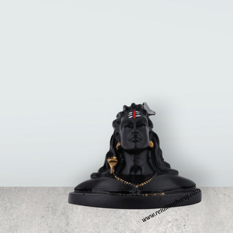 Adiyogi Shiva Statue - 3 x 3.5 Inches | Adiyogi Statue / Resin Statue / Adiyogi Murti For Home Decor - Retail Maharaj