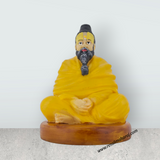 Guru Premanand Govind Sharan Murti – 4.5 x 3 Inches | Marble Dust Idol / Ascetic Guru Statue for Home & Worship - Retail Maharaj