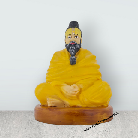 Guru Premanand Govind Sharan Murti – 4.5 x 3 Inches | Marble Dust Idol / Ascetic Guru Statue for Home & Worship - Retail Maharaj
