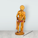 Anjaneya Statue - 10 x 3 Inches | Hanuman Statue/ Hanuman Murti/ Resin Statue for Pooja - Retail Maharaj