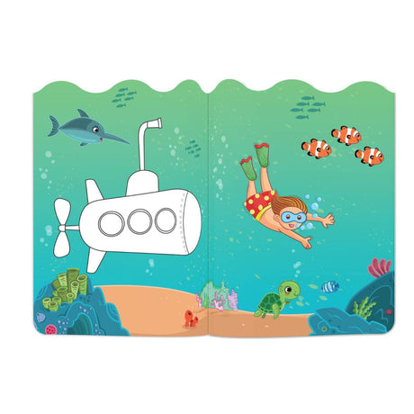 Under The Sea - Coloring and Sticker Activity Book (With 150+ Stickers) - Retail Maharaj
