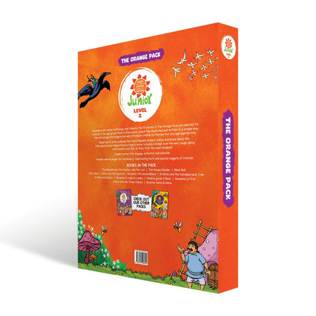 Amar Chitra Katha Junior Pack Level 02 |Early Reader's Volume 2 | Illustrated Stories for Beginners | Easy-to-Read Comic Book Set for Kids 4+ - Retail Maharaj