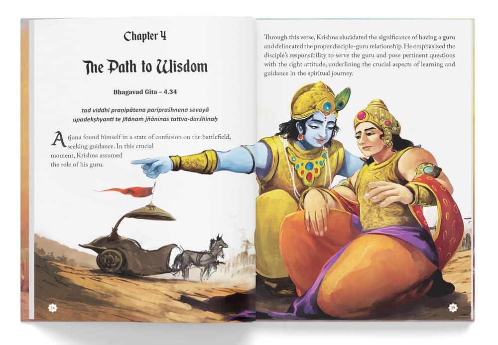 Illustrated Bhagavad Gita for Children-Timeless Teachings of Wisdom and Virtue- Shubha Vilas - Retail Maharaj