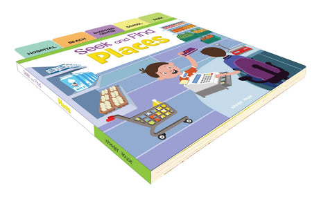 Seek And Find - Places : Early Learning Board Books With Tabs - Retail Maharaj